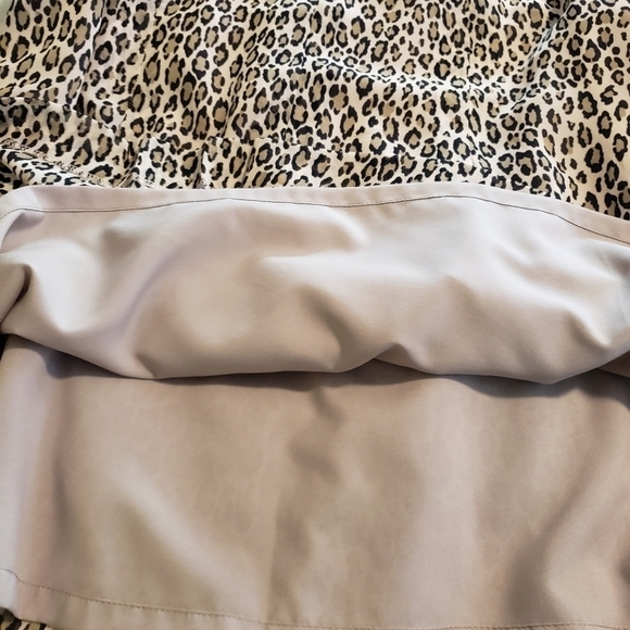 NWT Anne Klein Leopard Print Pleated Lightweight Skirt Size 14, Retail $89 - Picture 6 of 9